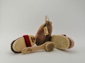 Natural Horsehair skin and face brush Set