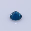 London Blue Topaz Faceted Gemstone in Round Shape