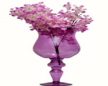 Craftfry Flower Glass Vase (15 inch, Purple)