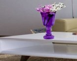 Craftfry Trending Glass Flower Vase With Rounded Mashall Shape