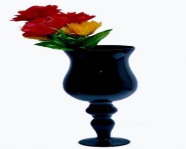 Craftfry Flower Glass Vase (12 inch, Blue)