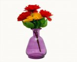 Craftfry Glass Vase (7 inch, Purple)