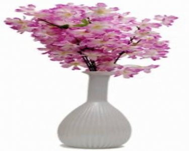 Craftfry Glass Vase (17 inch, White)