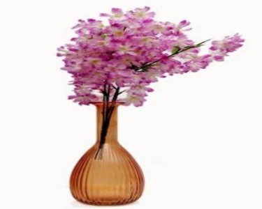 Craftfry Glass Vase (13 inch, Brown)