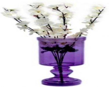 Craftfry Trending Flower Glass Vase (12 inch, Purple)