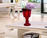 Craftfry Exclusive Flower Glass Vase (24 inch, Red)