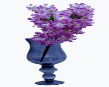 Craftfry Exclusive Flower Glass Vase (18 inch, Black)