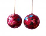 Paper Machie Christmas Ornaments