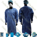 Medical Disposable Reinforced SMS Standard Surgical Gown Knitted Cuff