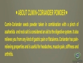 CUMIN-CORIANDER POWDER (MP)